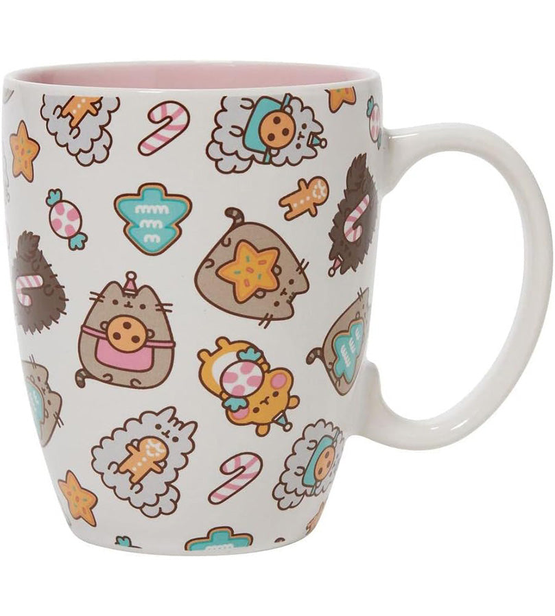 Pusheen Christmas Cookies and Friends Pattern Mug