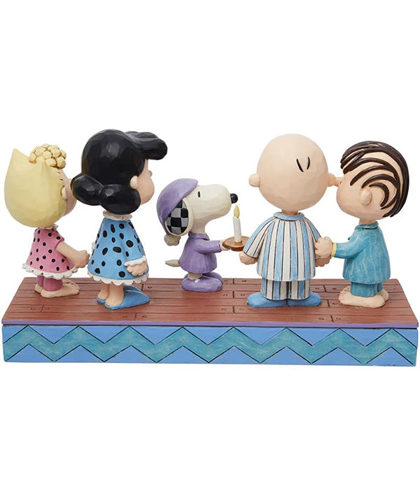 Peanuts Gang in Christmas PJ's Figurine