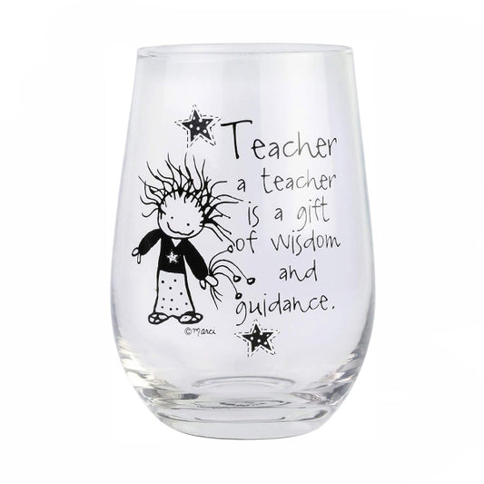 Teacher Wine Glass