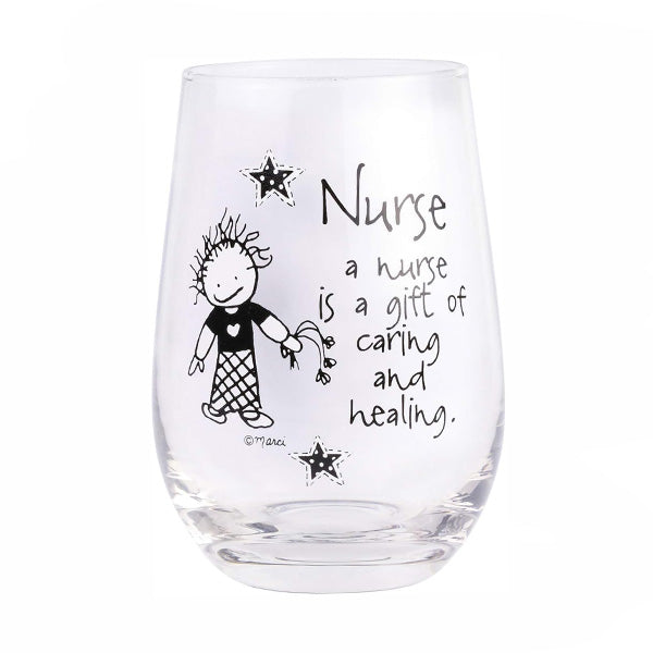 Nurse Wine Glass