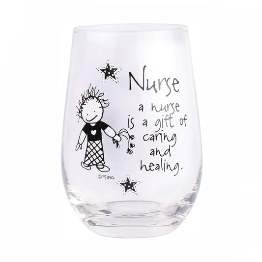 Nurse Wine Glass