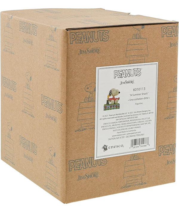 Snoopy and Woodstock Eating Watermelon Figurine