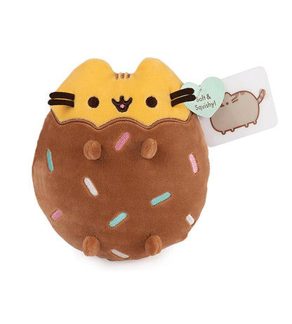Pusheen Plush Chocolate Dipped Cookie