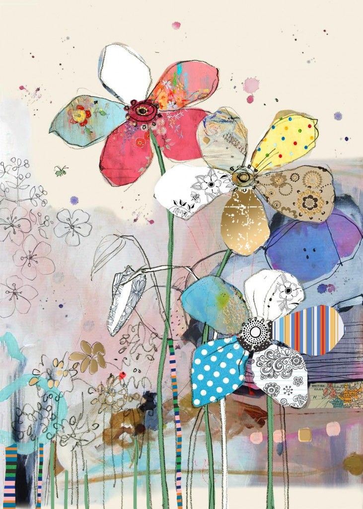 Bug Art Abstract Flowers