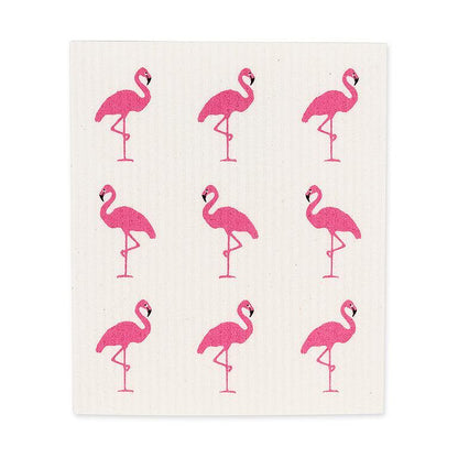 Flamingo Dishcloths. Set of 2