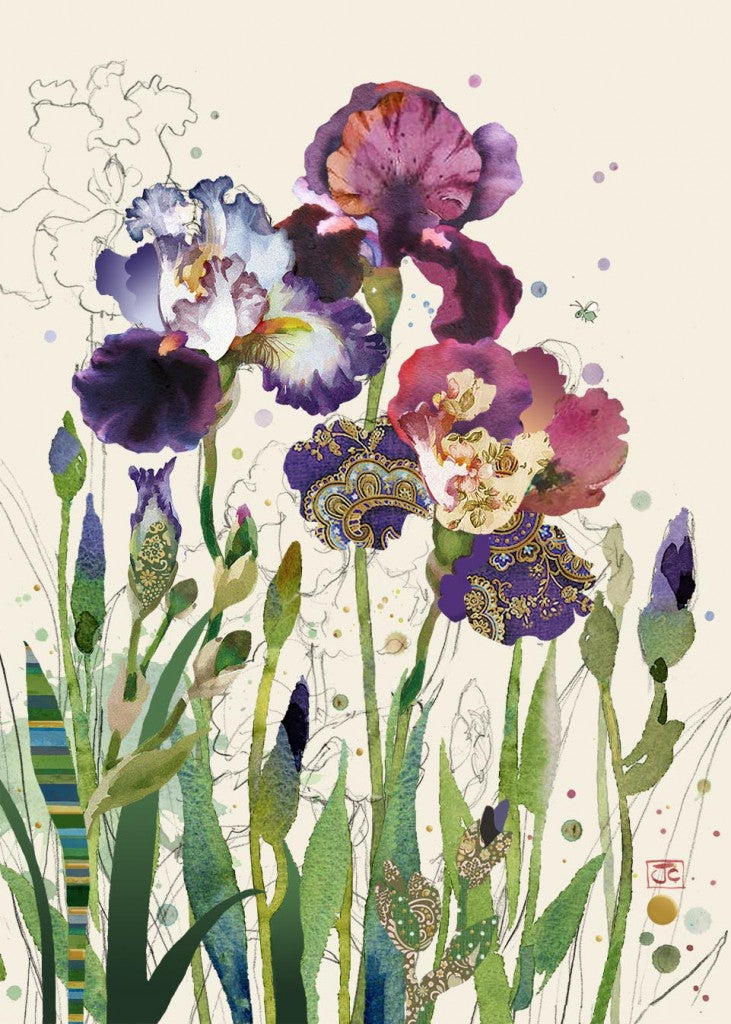 BA Mixed Irises Card