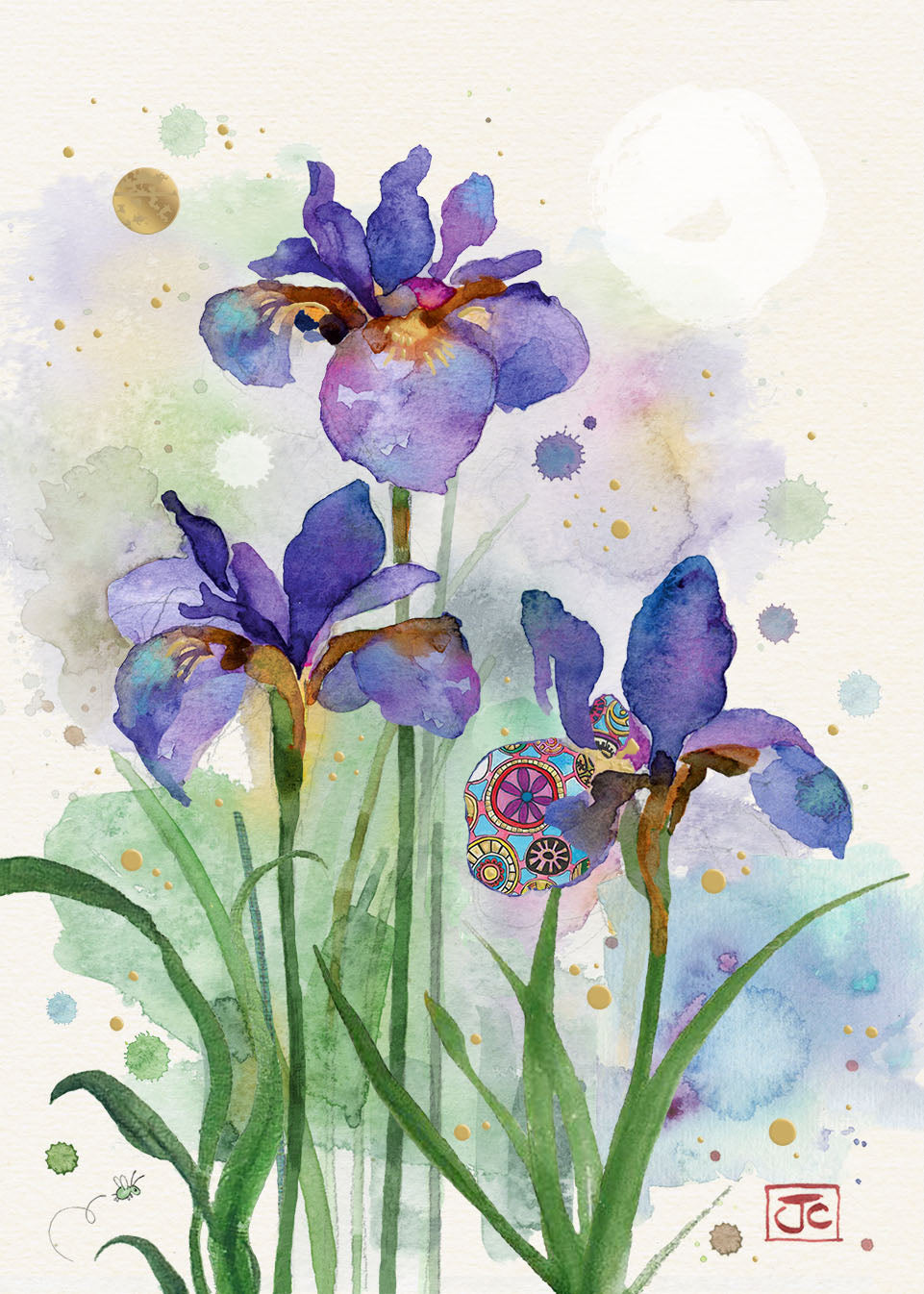 BA Purple Irises Card