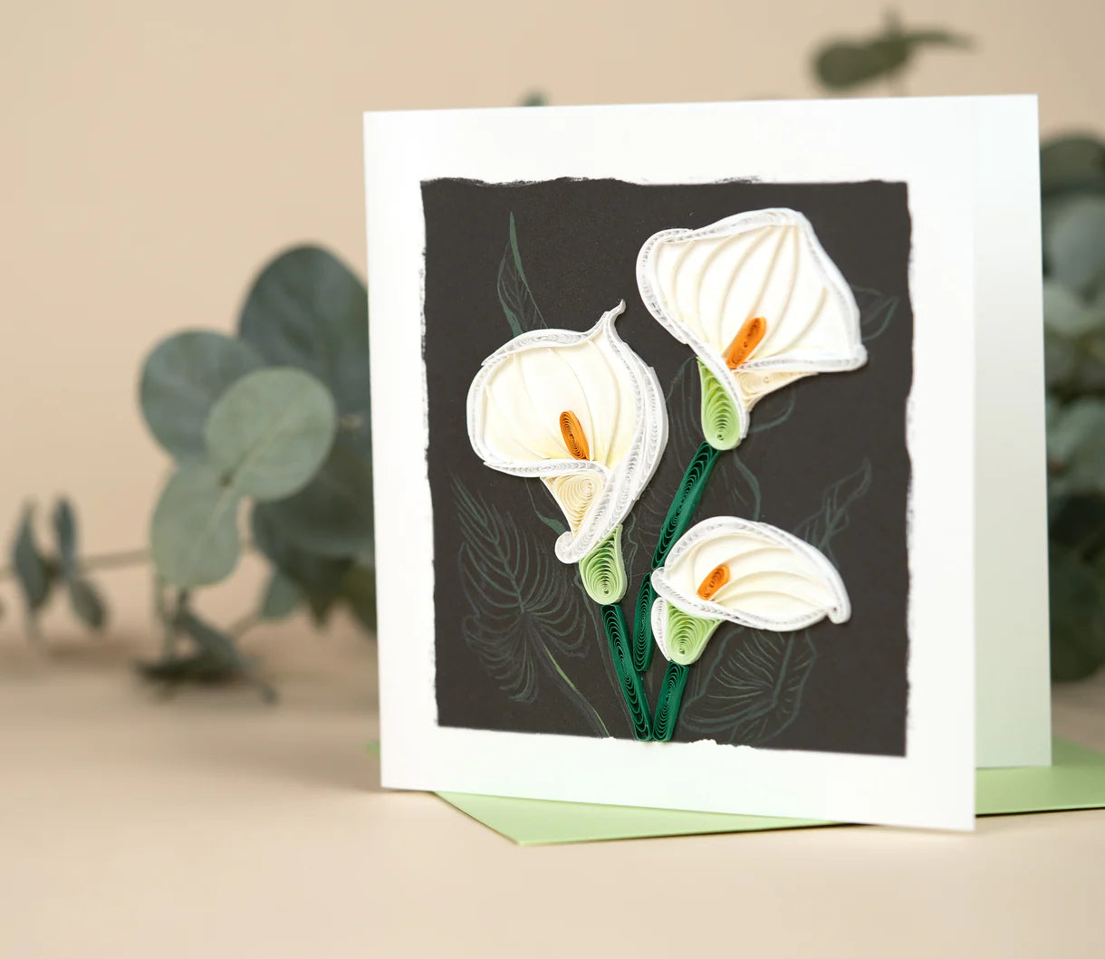 Quilled Calla Lily Greeting Card