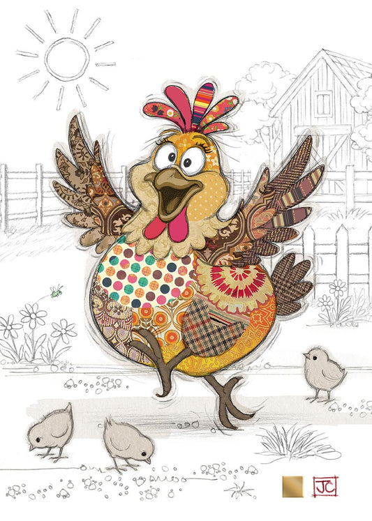 Bug Art Harriet Hen Card
