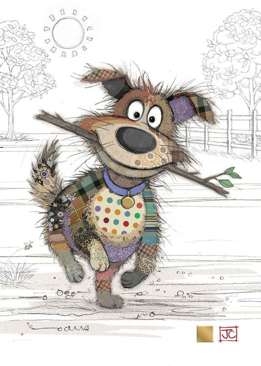 Bug Art Dougie Dog Card