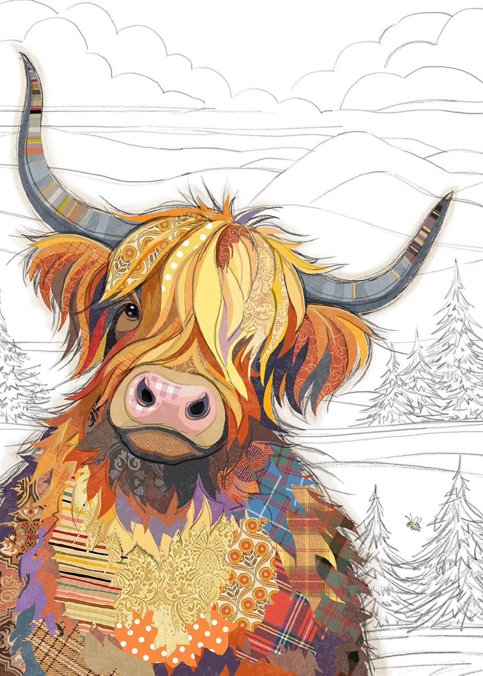 Bug Art Cameron Coo Cow Card