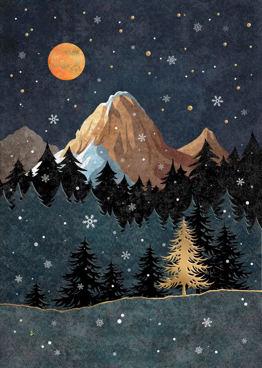 BA Winter Mountains Card