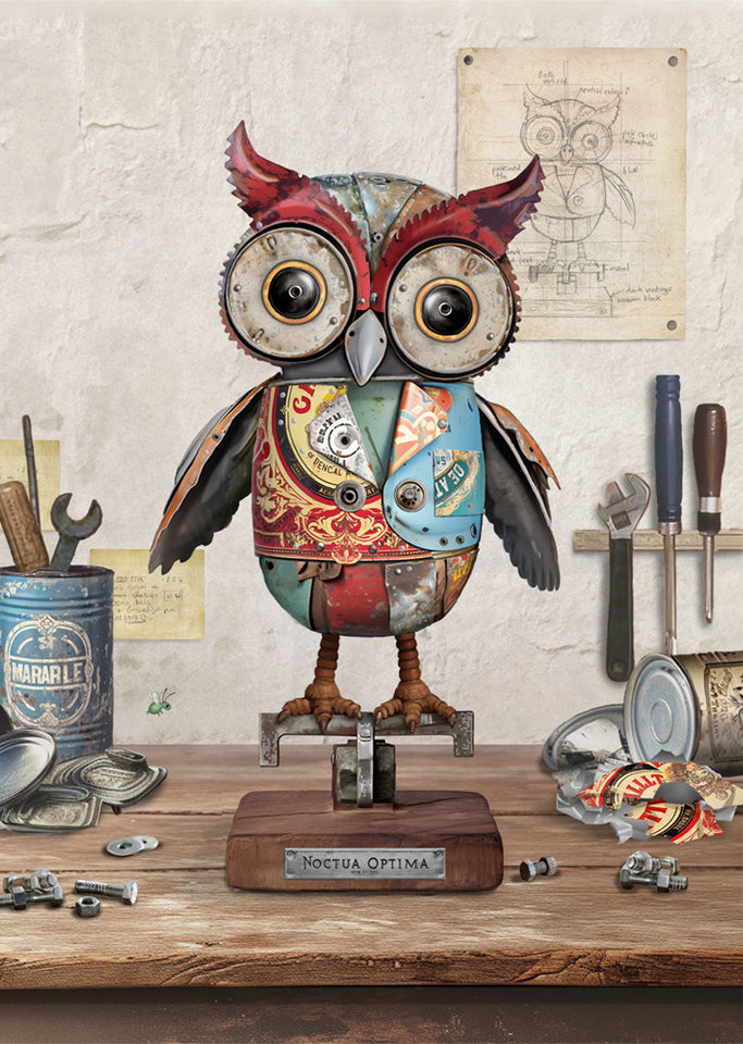 Bug Art Scrap Owl