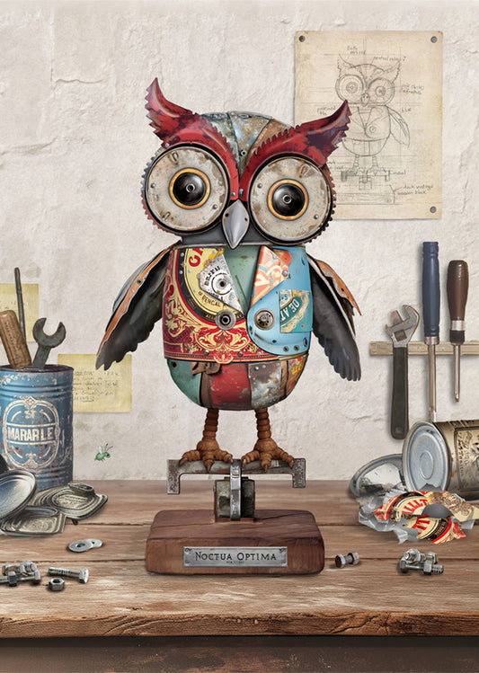 Bug Art Scrap Owl