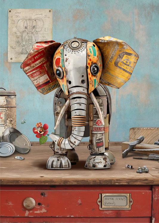 Bug Art Scrap Elephant