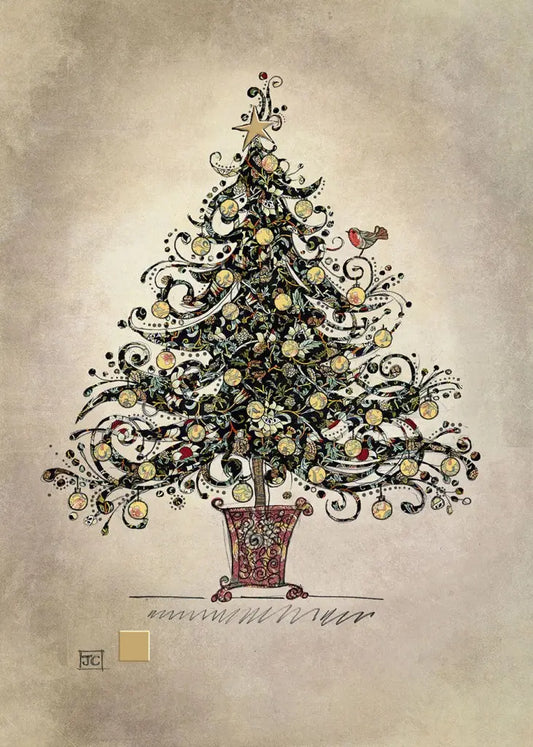 BA Christmas Tree Card