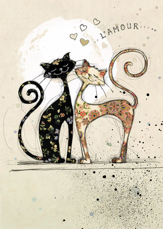 Bug Art Recycled Bag Two Lovecats