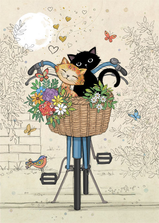 Bug Art Bike Kitties Card