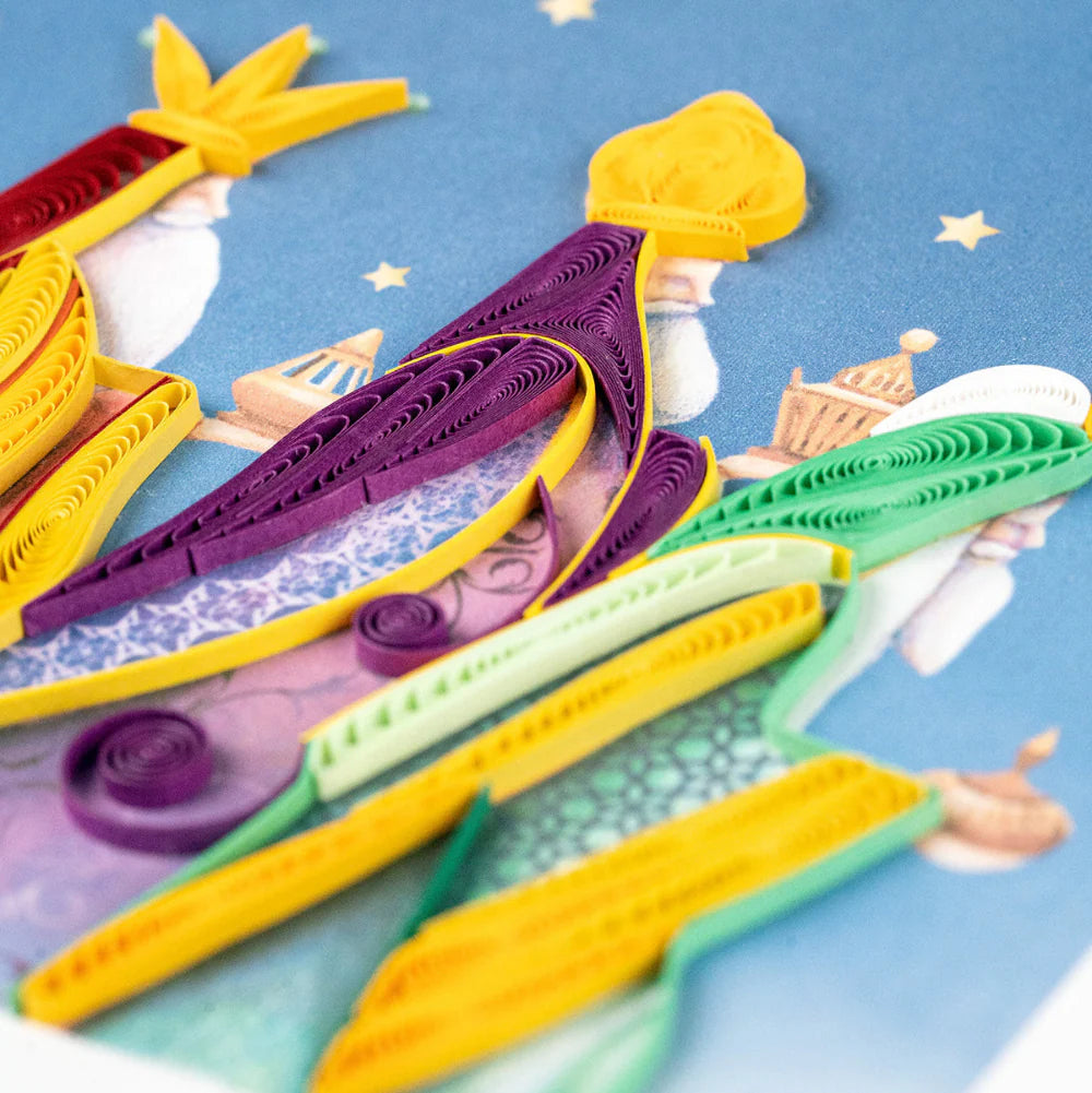 Quilled Three Wise Men Greeting Card