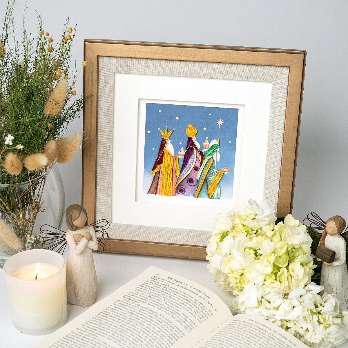 Quilled Three Wise Men Greeting Card