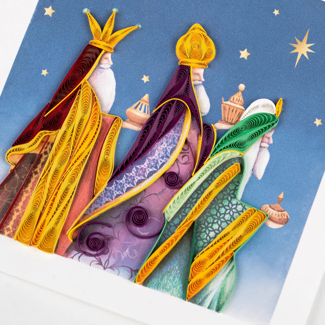 Quilled Three Wise Men Greeting Card
