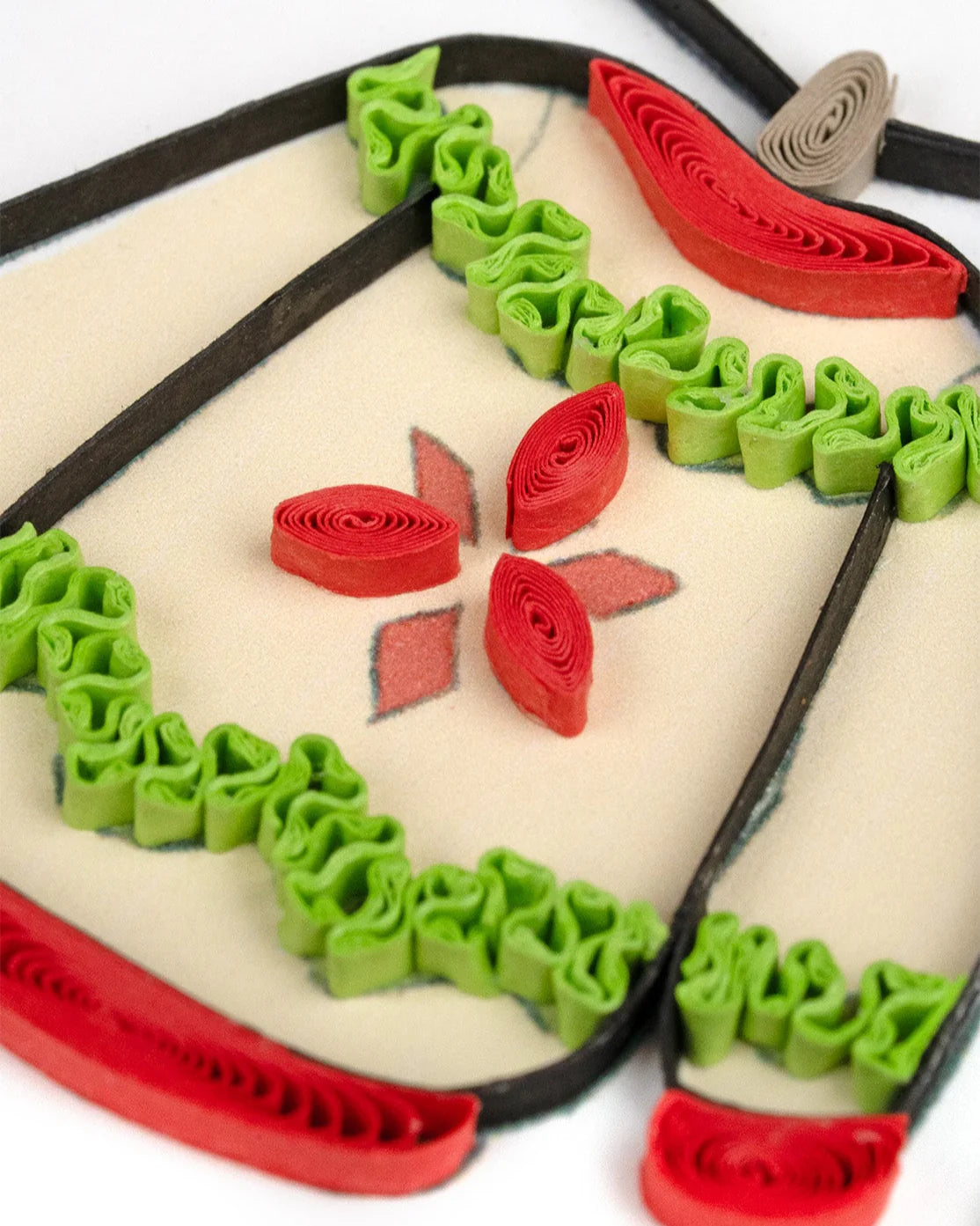 Quilled Christmas Sweaters Greeting Card