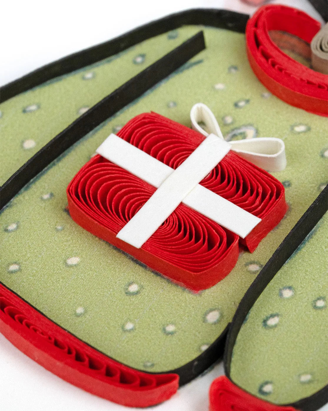 Quilled Christmas Sweaters Greeting Card
