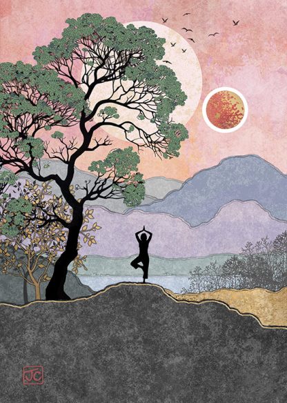 Bug Art Yoga Mountain