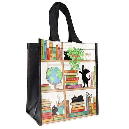 Bug Art Recycled Bag Bookshelf Kitties
