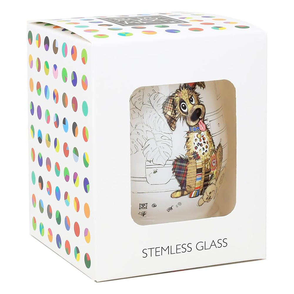 Dog Stemless Glass