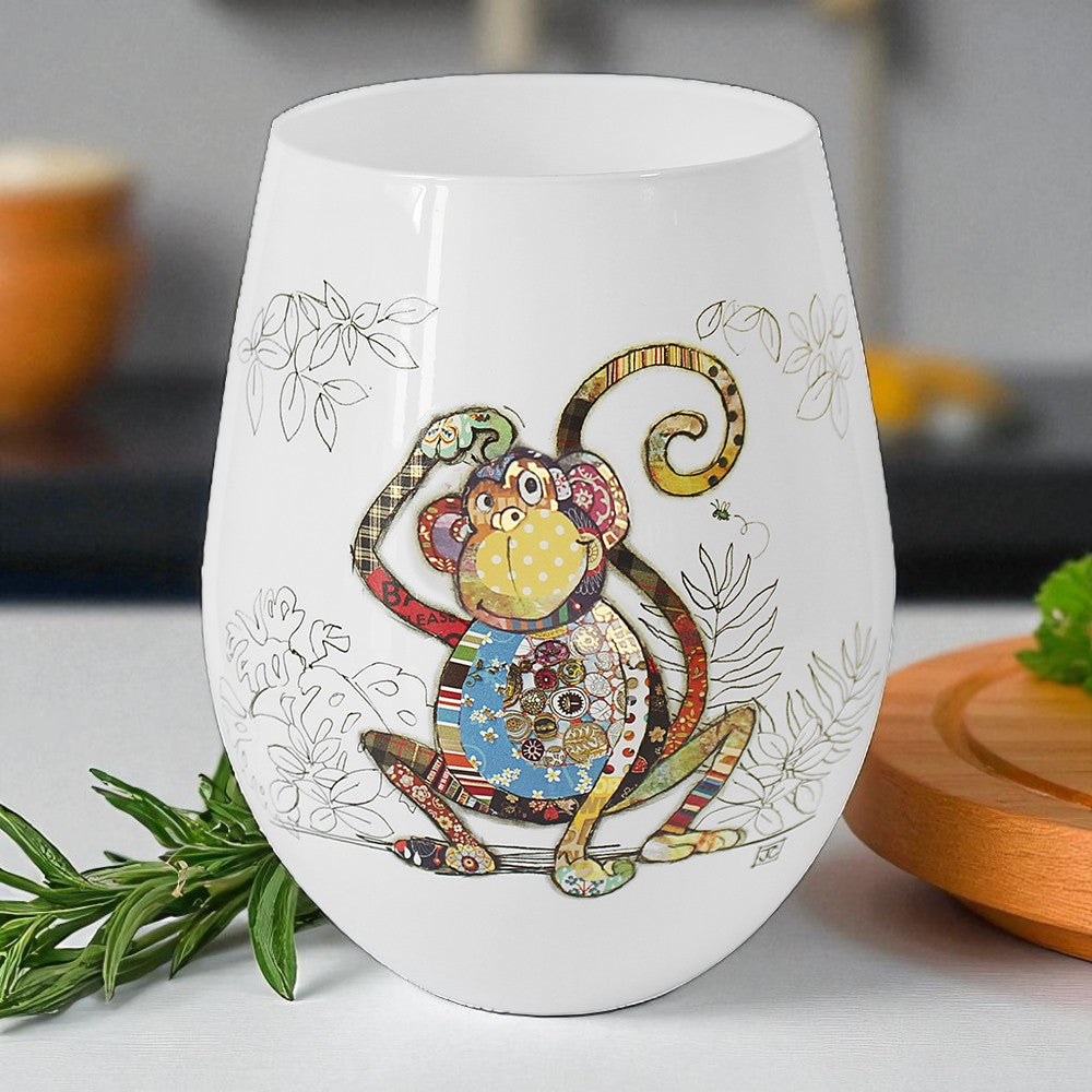 Monkey Stemless Glass