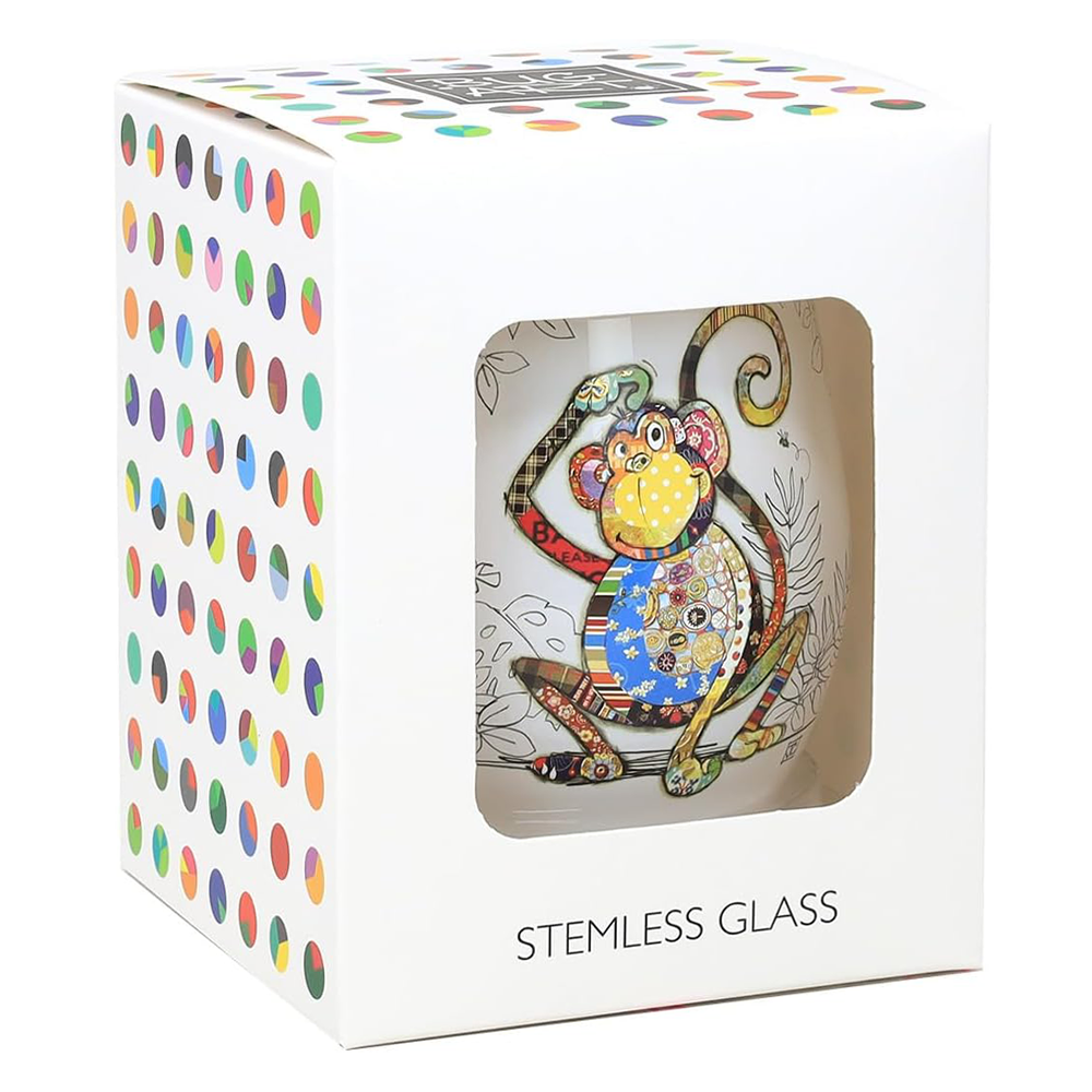 Monkey Stemless Glass