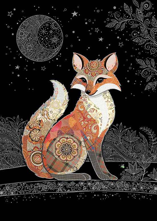 Bug Art Decorative Fox Card