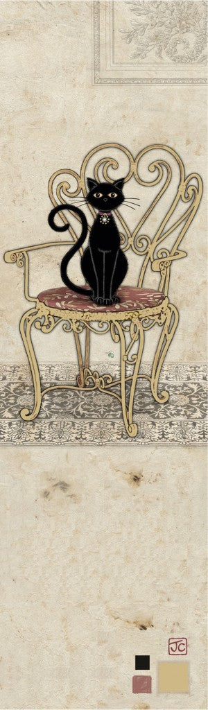 Bookmark – Black Cat on Chair