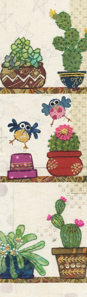 Bookmark – Birds and Cactus