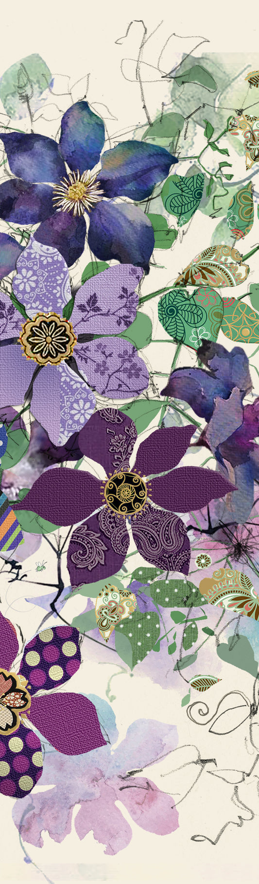 Bookmark – Clematis Flower