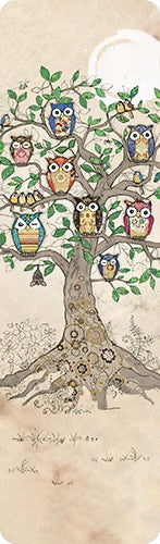 Bookmark – Owls on Tree