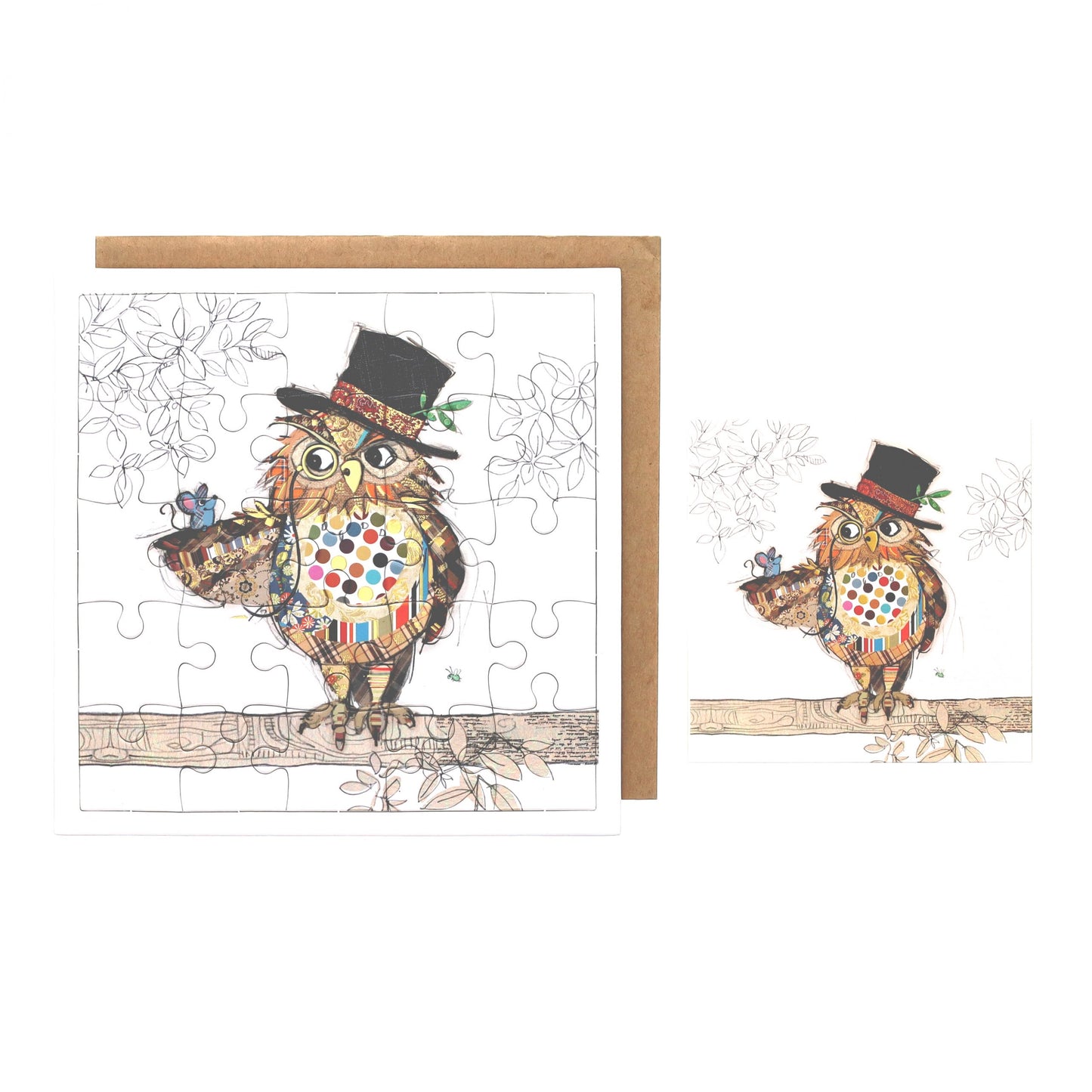 Owl Puzzle Card