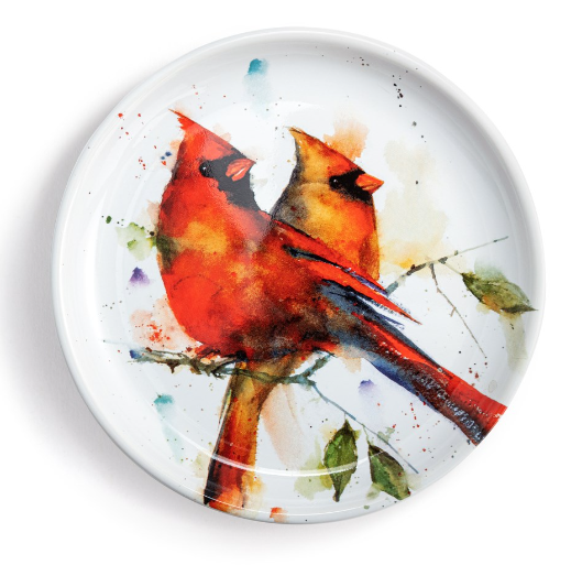 DC Snack Plate Cardinal