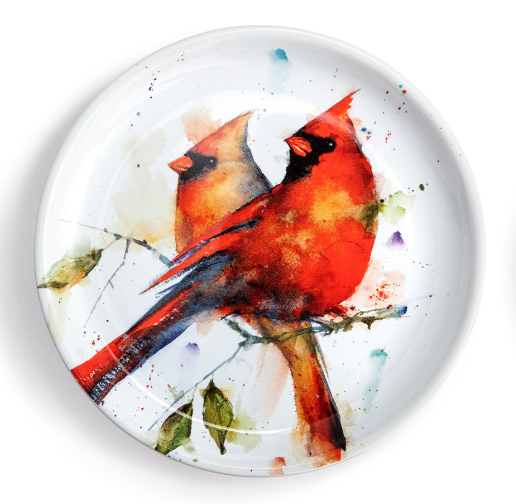 DC Snack Plate Cardinal