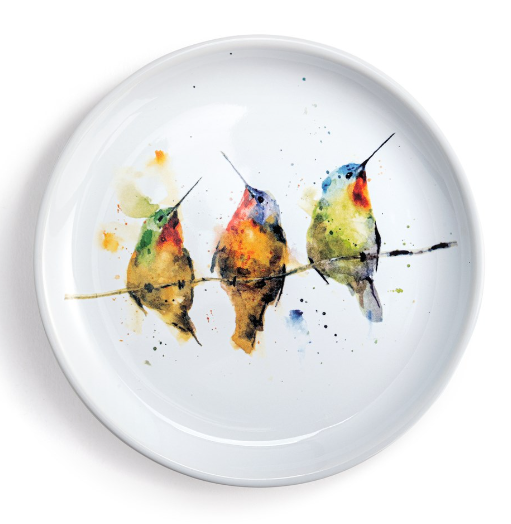 Copy of DC Snack Plate Hummingbird