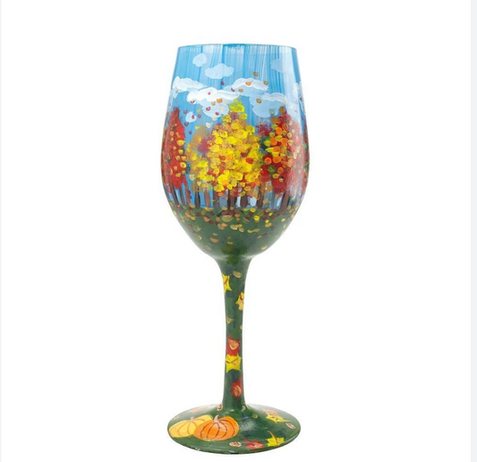Autumn Glory Wine Glass