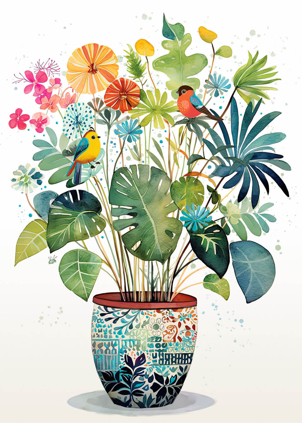 Bug Art Pot Plant