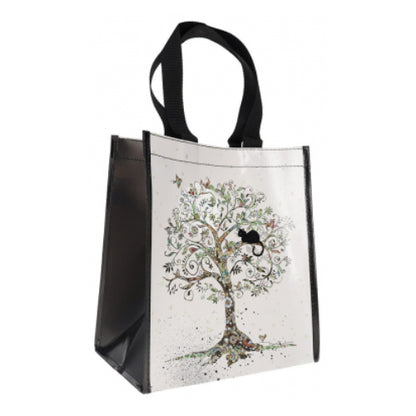 Bug Art Recycled Bag Cat in a Tree