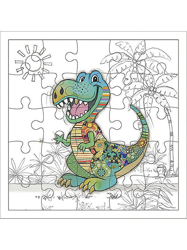Dino Puzzle Card