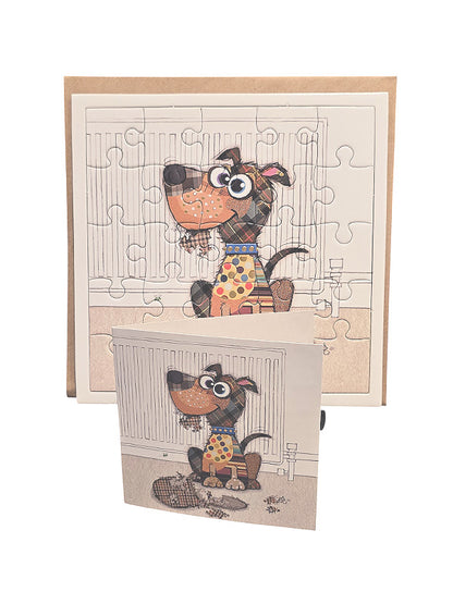 Dog Puzzle Card