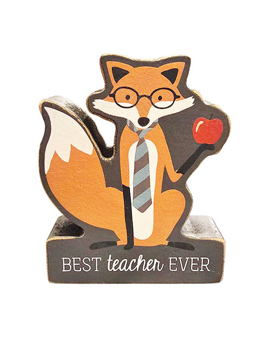 Teacher Fox Block