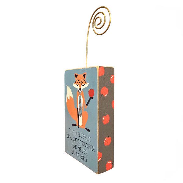 Teacher Fox Photo Block