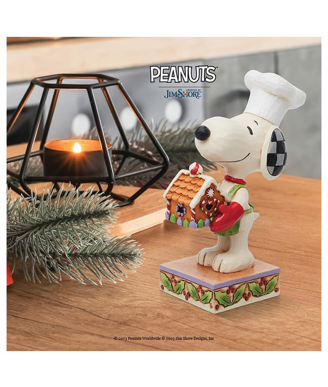 Snoopy with Gingerbread House