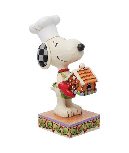 Snoopy with Gingerbread House